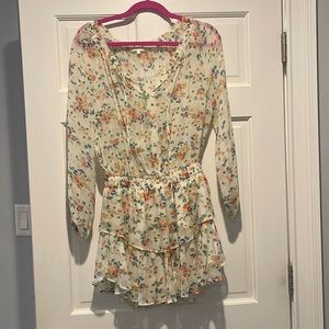 Love shack fancy floral mini dress